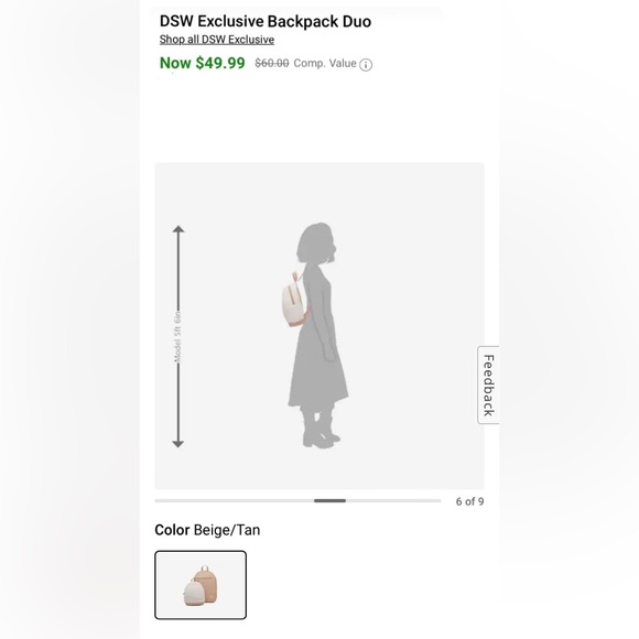 NWT DSW Camuto Exclusive Backpack Duo - Picture 8 of 13